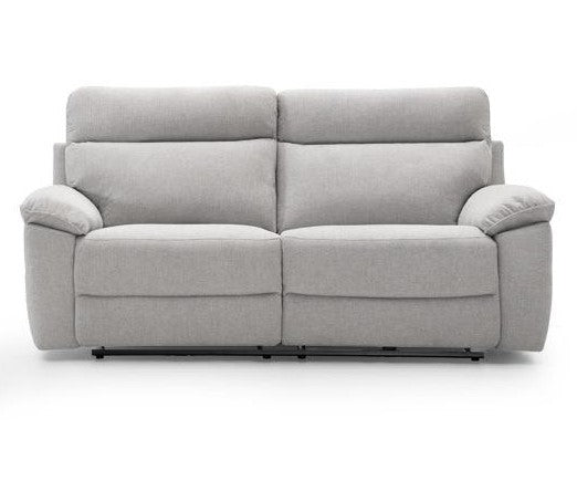 Sofá biplaza modular extensible en tono gris claro modelo Vissuto Kenia.