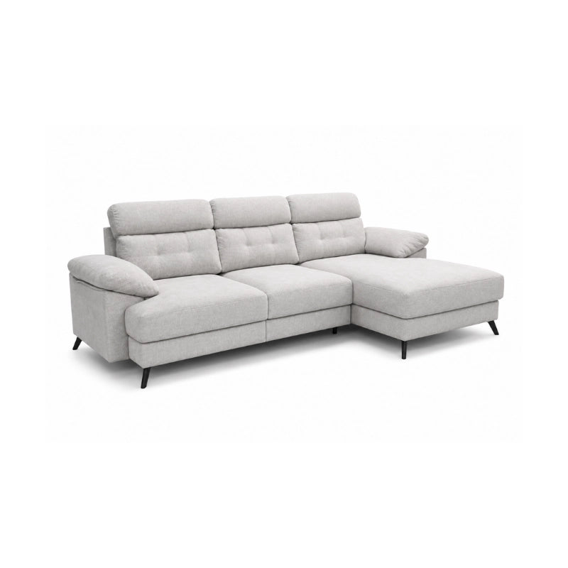 sofá chaiselongue vissuto astore sobre fondo blanco 