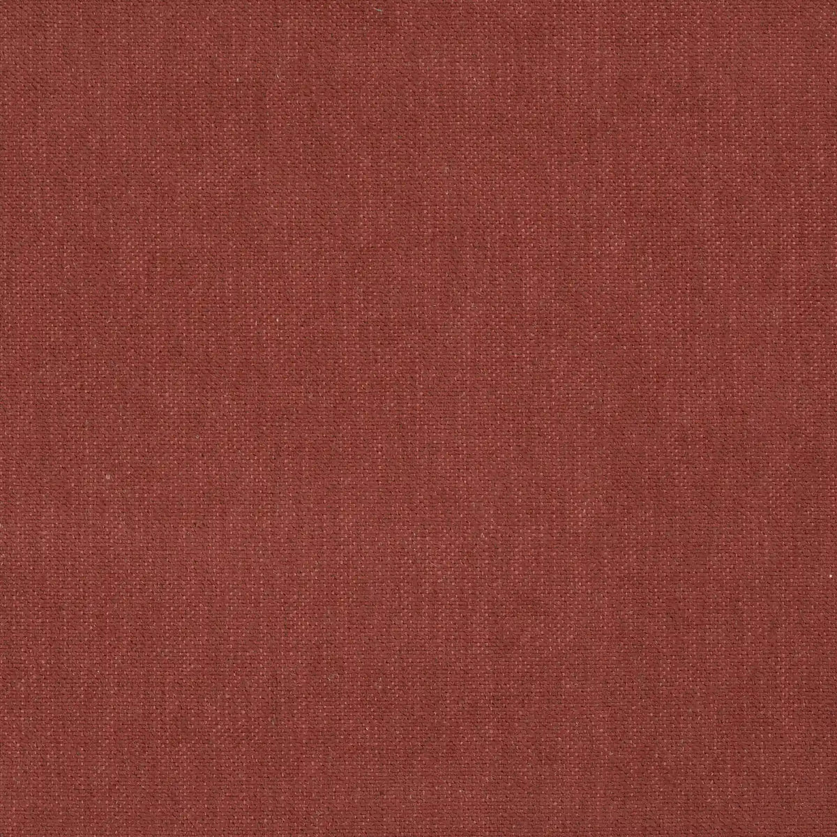 Muestra de tejido Vissuto Bergamo en tono terracota rojizo con textura de lino para tapizar sofás y sillones